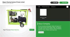 Desktop Screenshot of magnacleaning.co.in