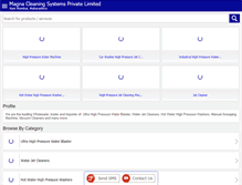 Tablet Screenshot of magnacleaning.co.in